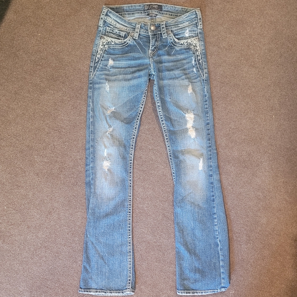 Silver jeans